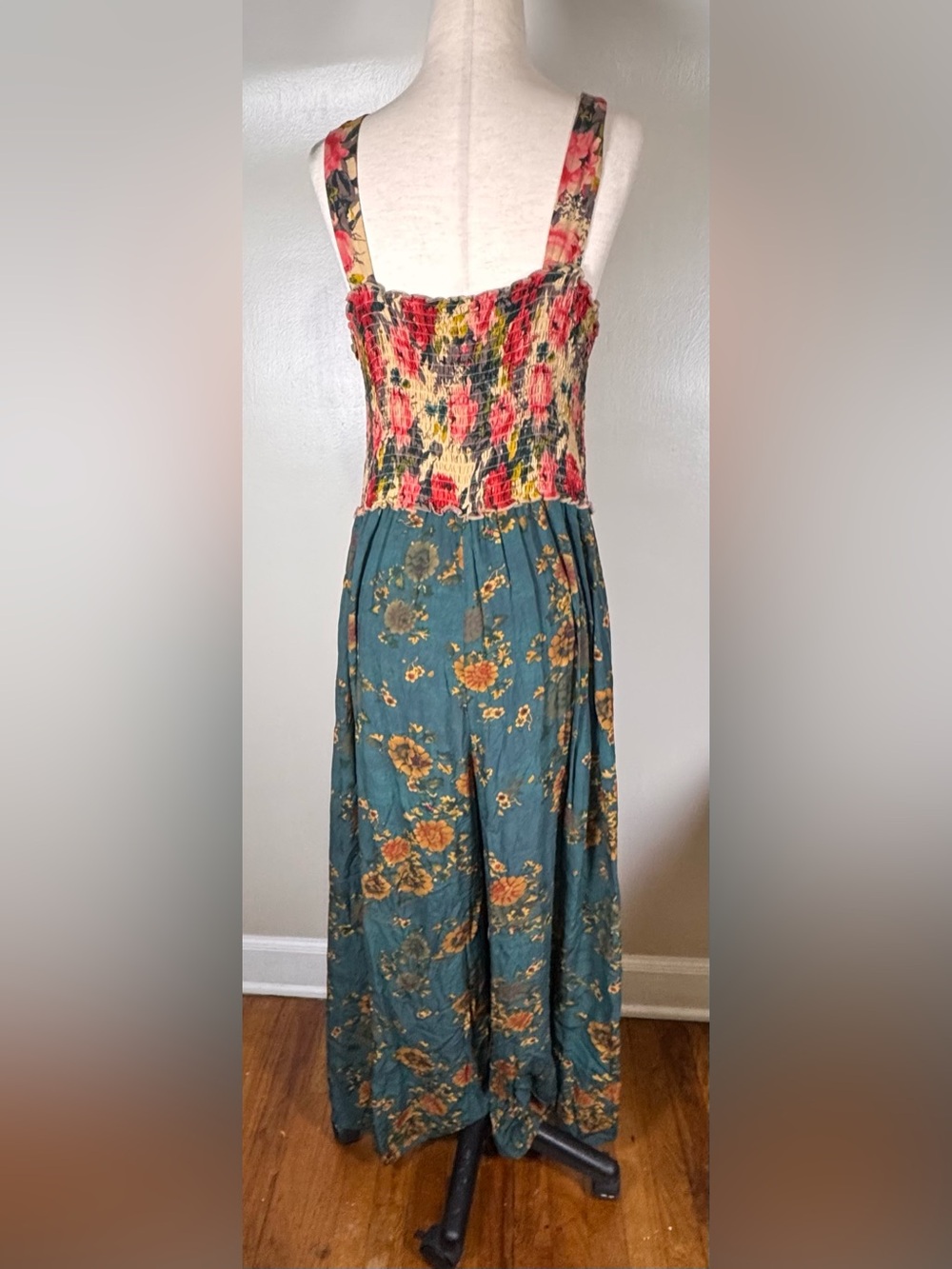 Natural Life Sz XL Sedona Jumpsuit Floral Boho Cottagecore Festival Tank Romper - Picture 7 of 10